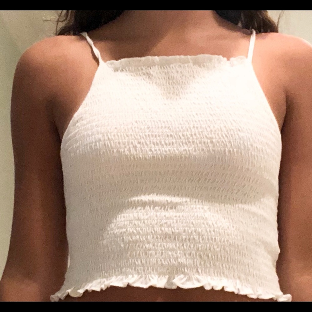White crop top